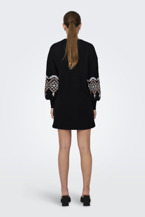 Only onlbrooke ls short dress flower swt